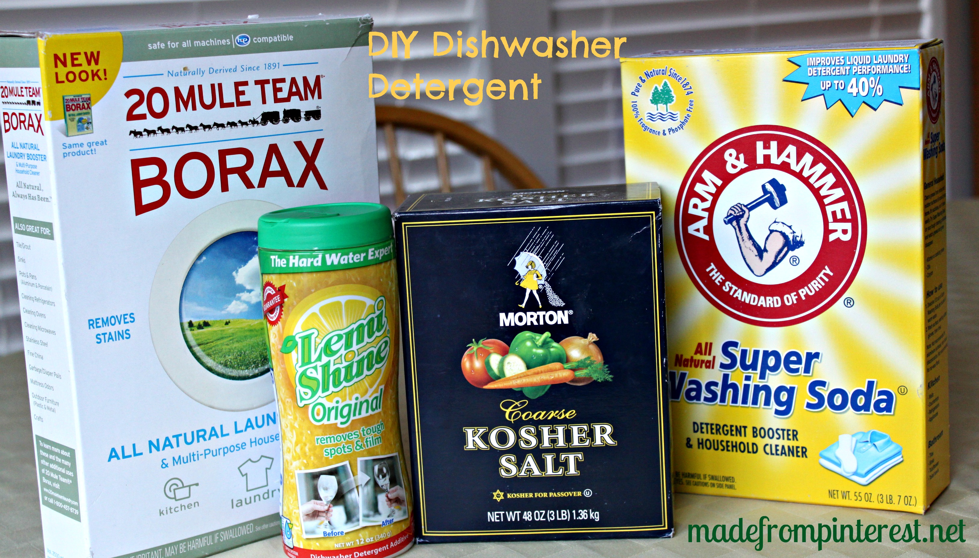 DIY Make Your Own Dishwasher Detergent