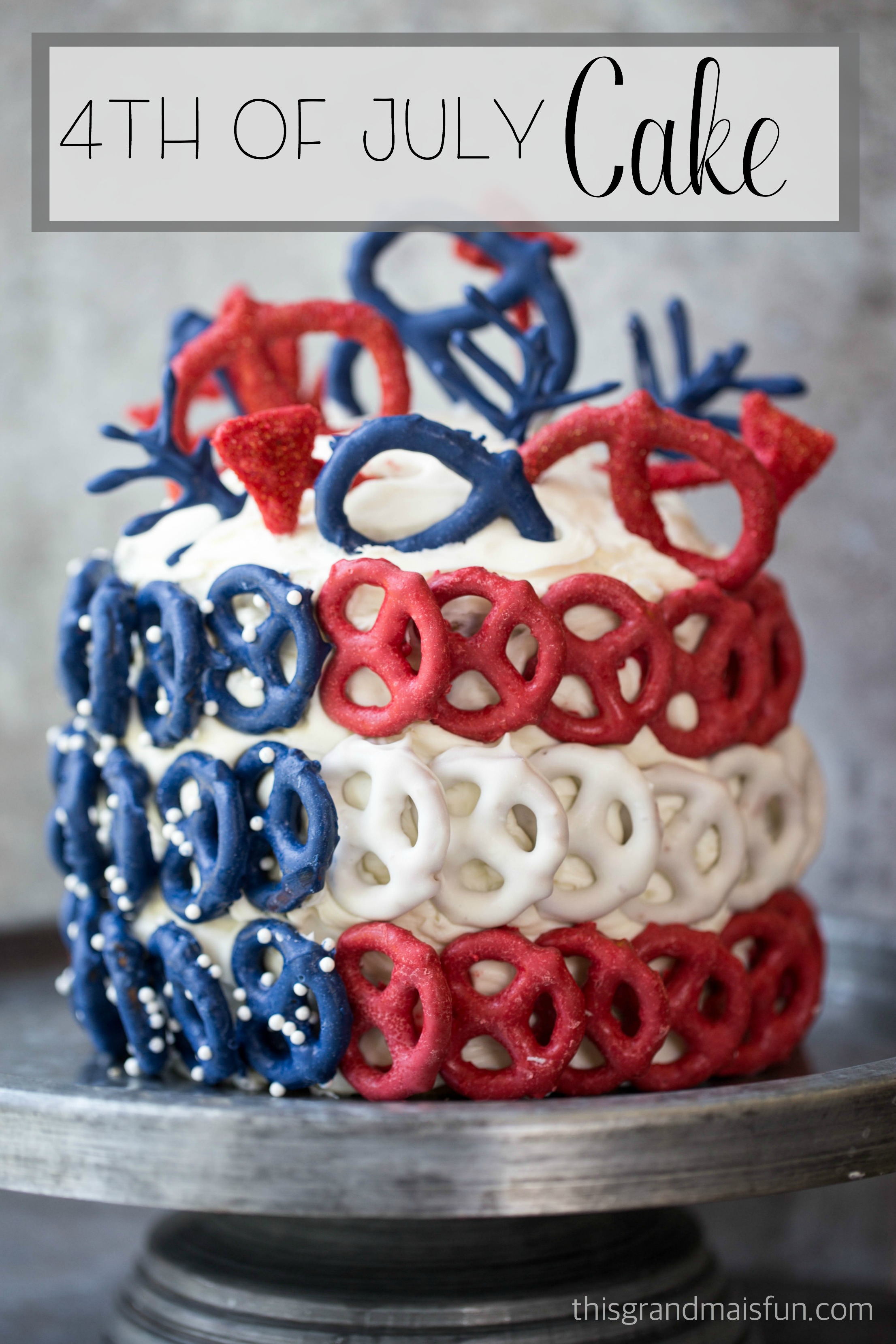 4th of July Cake - TGIF - This Grandma is Fun