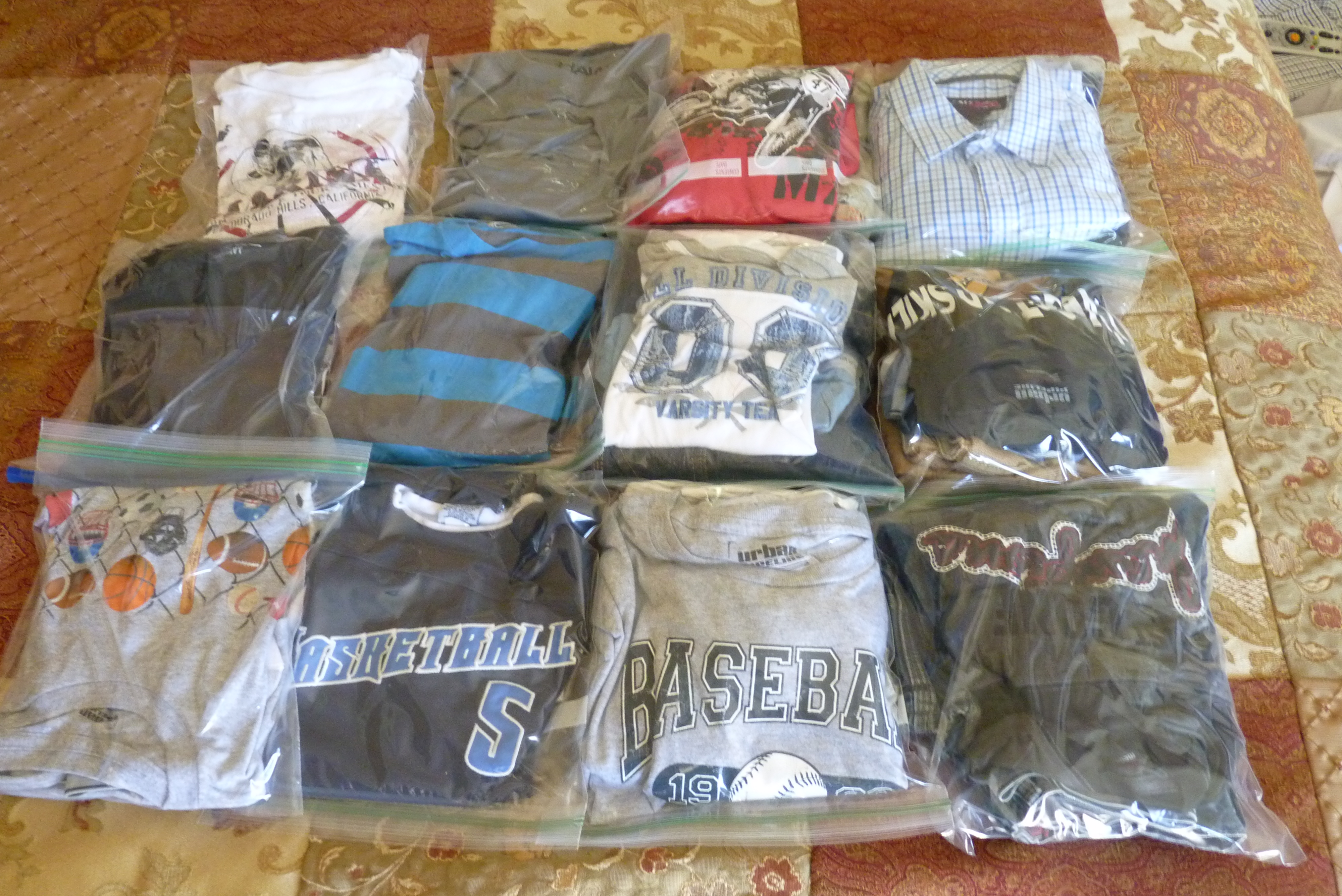 ziploc packing bags