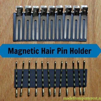 Magnetic Strip for Hair Pin Storage