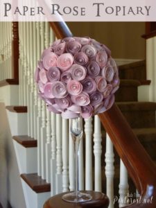 Paper Rose Topiary