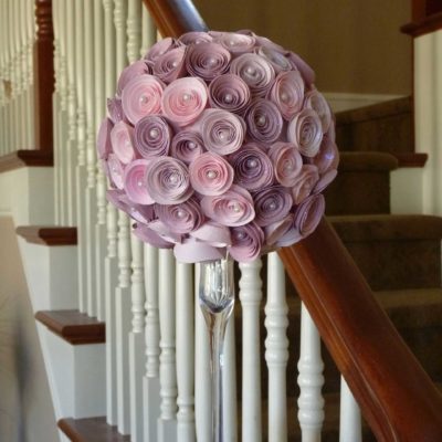 Paper Rose Topiary