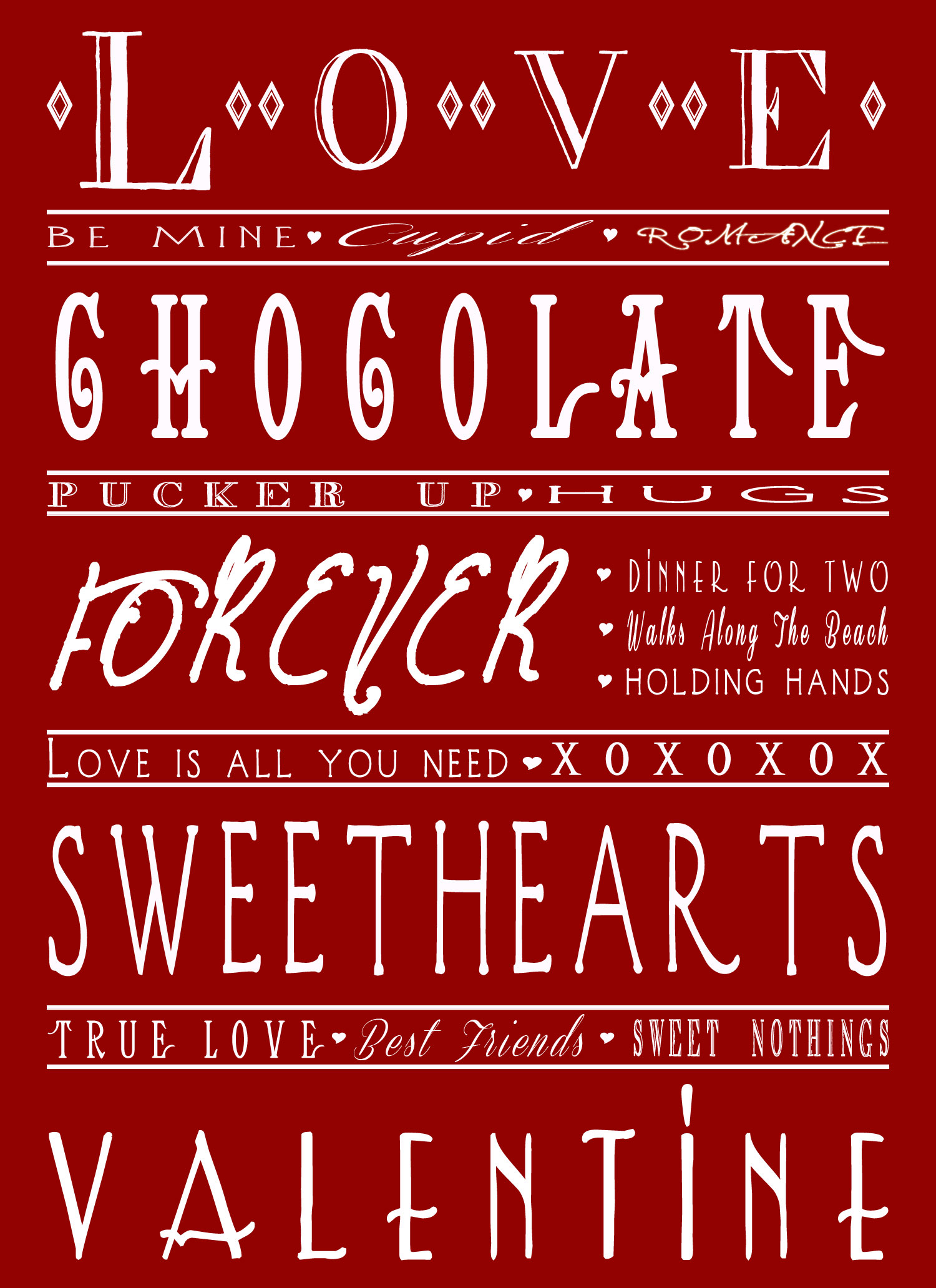 Valentine Day Printable