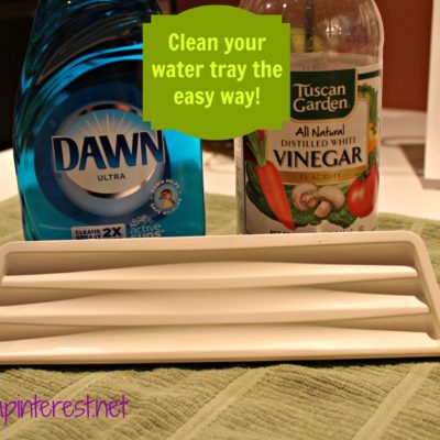 Refrigerator Water Tray Vinegar Cleaning Trick