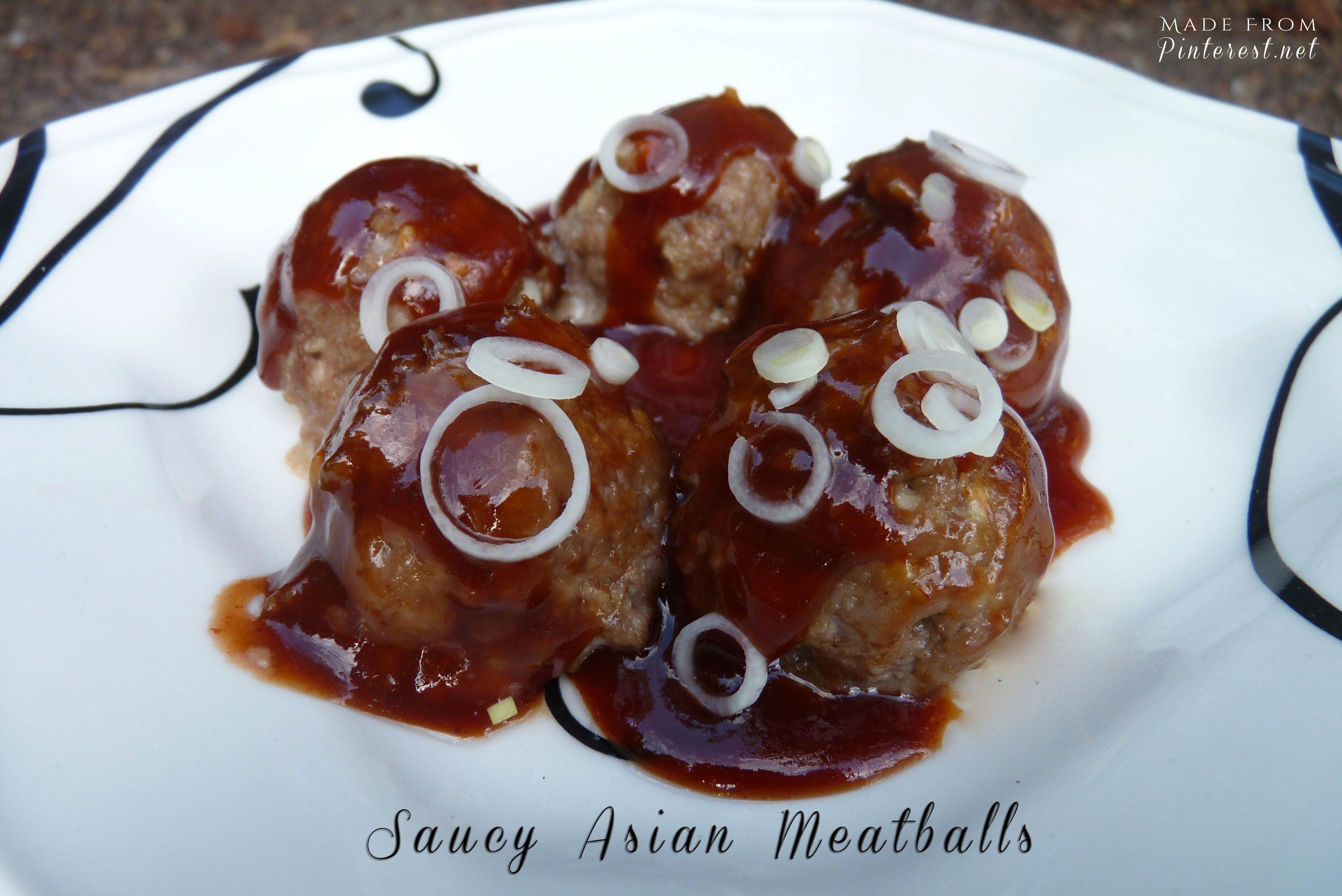 Saucy Asian Meatballs