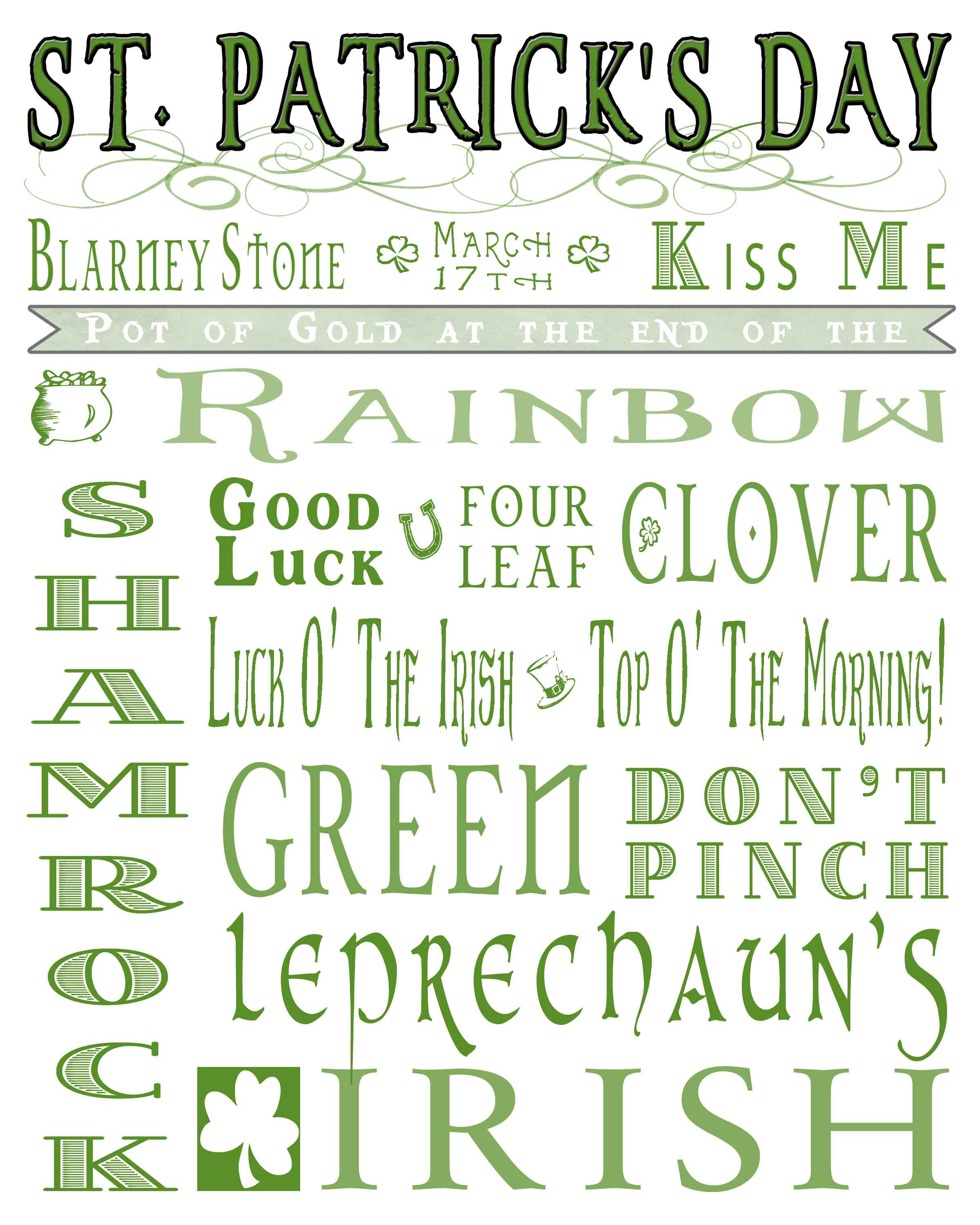 St. Patrick's Day Printable