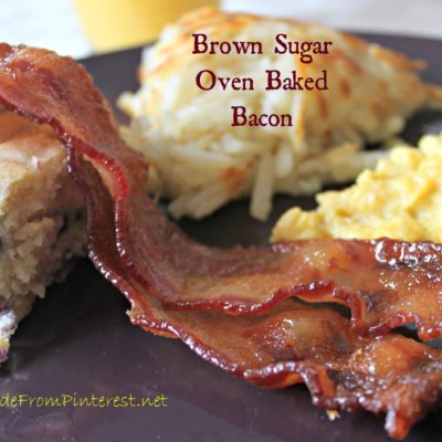 Brown Sugar Oven Baked Bacon