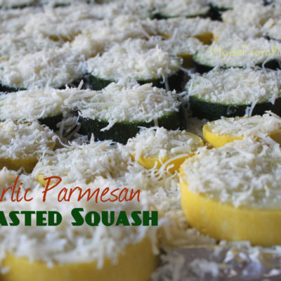 Garlic Parmesan Roasted Squash