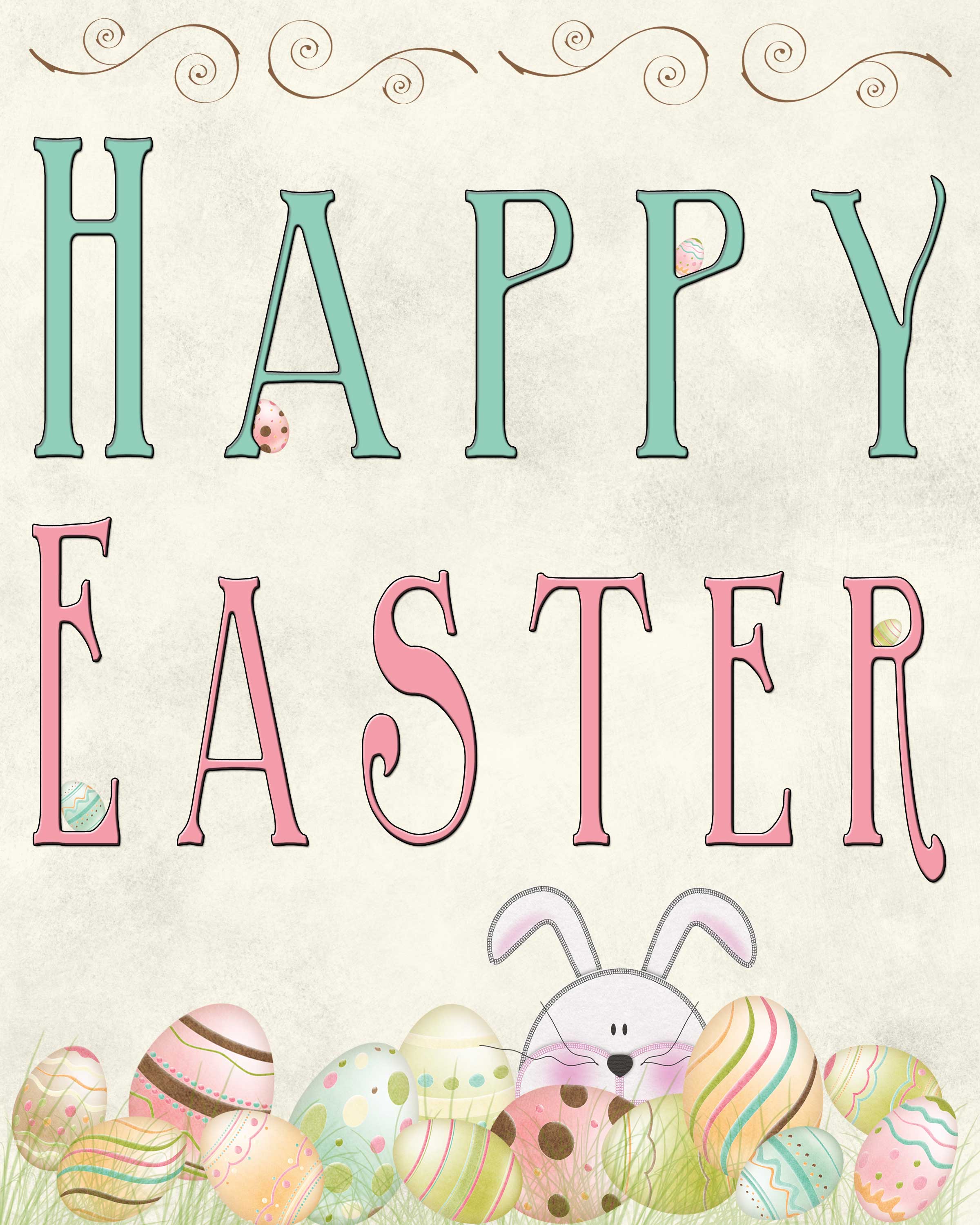 Happy Easter Card Free Printable