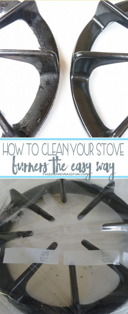 I had months of petrified junk on my stove burners. What can I say, life gets busy, and the little things don't get done. I kept procrastinating cleaning them because I knew it would be a nasty job. Then I found this quick, easy cleaning method that requires little to no scrubbing. Life is still busy and I have clean stove burners!