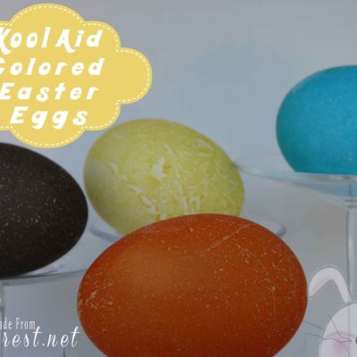 Kool Aide Colored Easter Eggs