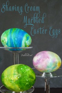 Shaving Cream Marbled Easter Eggs #Easter Eggs #Easter #Shaving Cream
