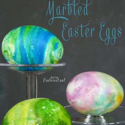 Shaving Cream Marbled Easter Eggs