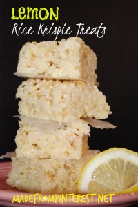 Lemon Rice Krispie Treats