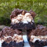 Marshmallow Krispie Marshmallow Browinies #Brownies #Marshmallow #Rice Krispies