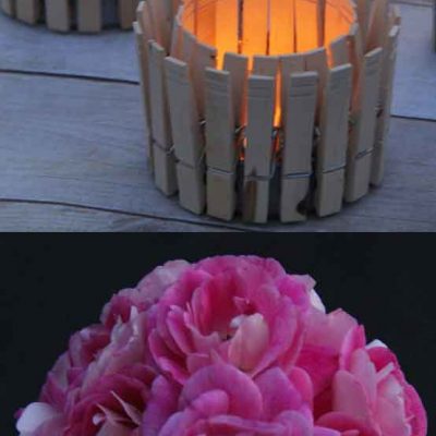 Clothes Pin Votives