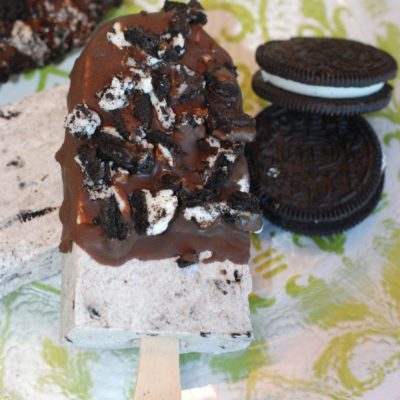 Oreo Cream Cheese Popsicle