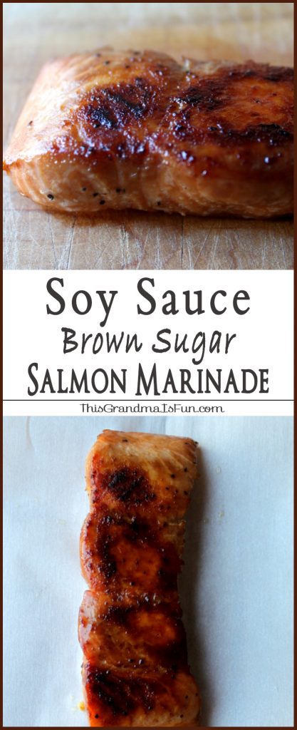 Soy Sauce Brown Sugar Marinade Even Salmon haters will love salmon with this Soy Sauce Brown Sugar Marinade .This Soy Sauce and Brown Sugar Salmon Marinade is not only an easy weeknight meal, but elegant enough to impress guests. Carmelized, healthy, and delicious! Once marinaded, the salmon is baked. A beautiful caramelized crust forms leaving the Salmon tender, moist and full of flavor. This is the easiest way to prepare and cook salmon. It is simple and it's presentation is elegant. Give it a try!