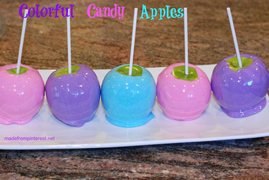 A new twist on the old hard red candy apples! Make them in these updated colors! madefrompinterest.net