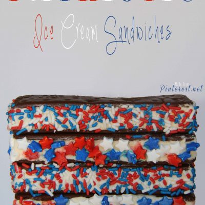 Patriotic Ice Cream Sandwiches