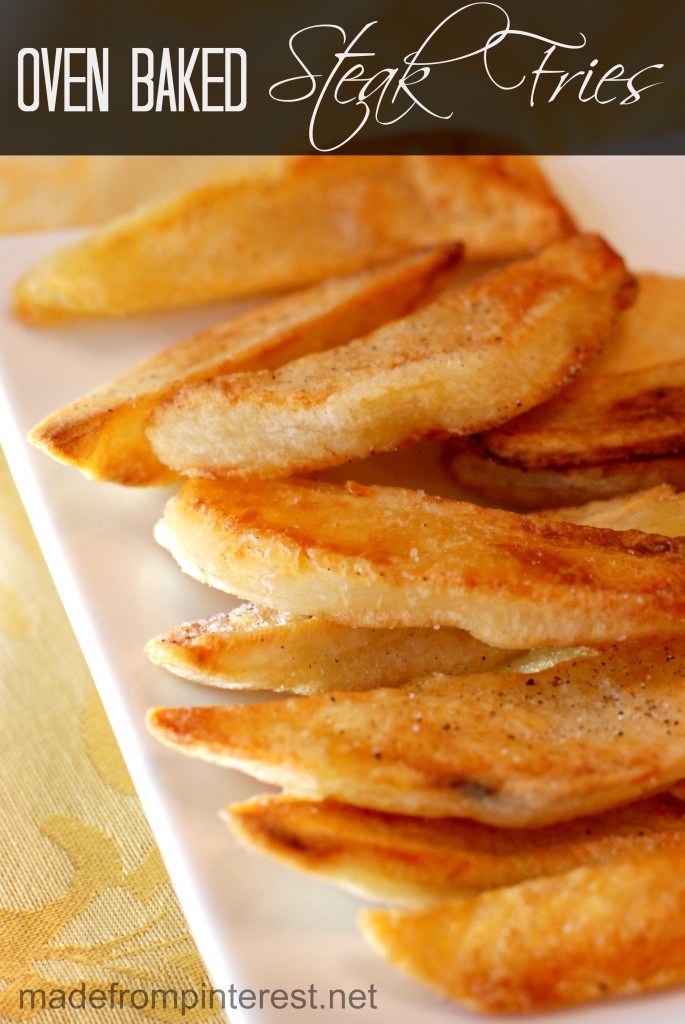 Oven Baked Steak Fries | madefrompinterest.net