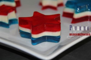 Patriotic Jello Stars - Reviewed and tested by one of the 3 crazy sisters at https://www.thisgrandmaisfun.com