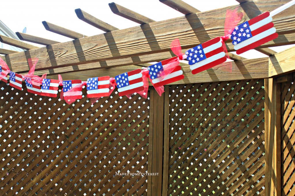 Popsicle Stick Flag Craft MadeFromPinterest.net