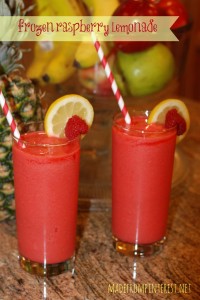 Frozen Raspberry Lemonade.  You know you want one!  madefrompinterest.net