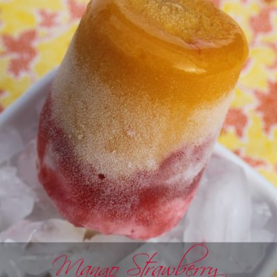 Mango Strawberry Daiquiri Pops