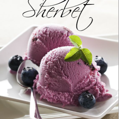 Blueberry Buttermilk Sherbet