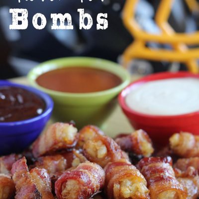 Bacon Wrapped Tator Tot Bombs #Recipe #Appetizer