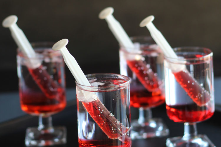 Bloody Shirley Temples - What a fun treat for the kids to enjoy! #Recipe