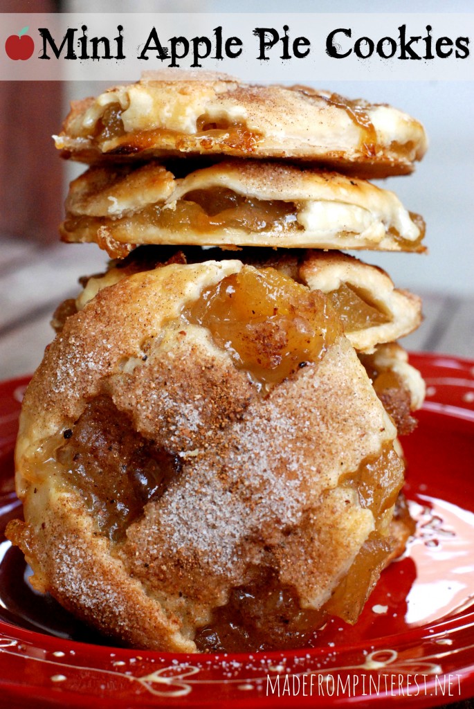 Mini Apple Pie Cookies. A perfect fall treat! 