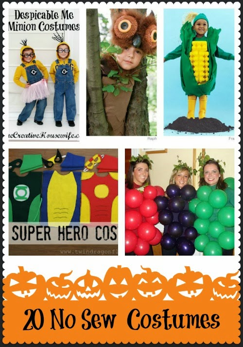 No Sew Halloween Costumes