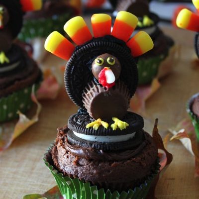 Oreo Turkey Cupcakes