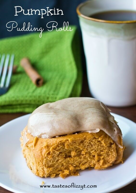 These Pumpkin Pudding Rolls are a special cinnamon roll version that uses Pumpkin Spice Instant Pudding in the dough for super soft cinnamon rolls!