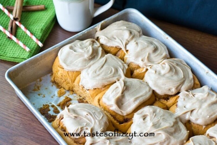 These Pumpkin Pudding Rolls are a special cinnamon roll version that uses Pumpkin Spice Instant Pudding in the dough for super soft cinnamon rolls!