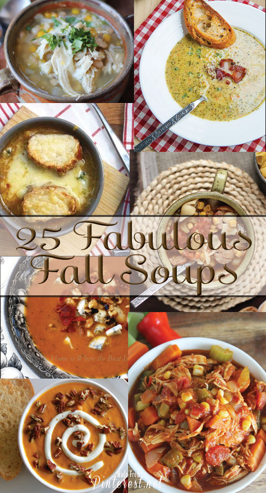 25 Fabulous Fall Soup Recipes - These are some of the best ever soup recipes! #Soup #Recipe #Soup Recipes