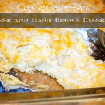 CopyCat Cracker Barrel Cheese and Hash Brown Casserole