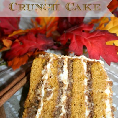 Pumpkin Crunch Cake with Cream Cheese Frosting