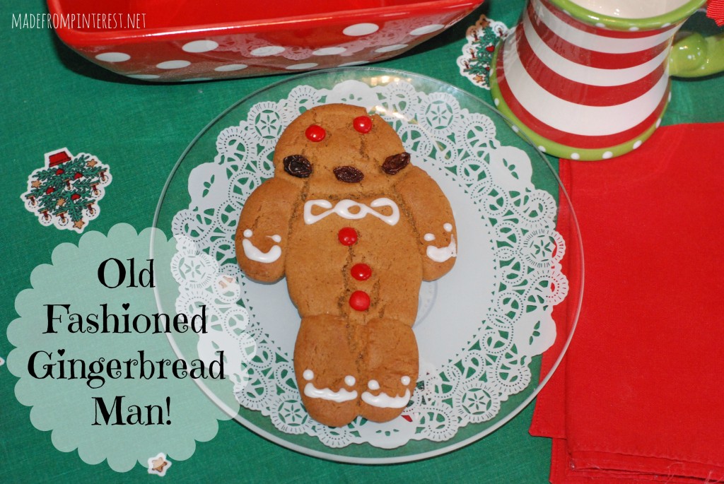 This recipe is from a great grandmother from Germany. Not your normal rollout-cutout Gingerbread Man Cookie! MadeFromPinterest.net