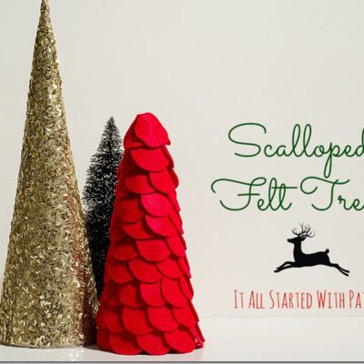 Scalloped Felt Trees