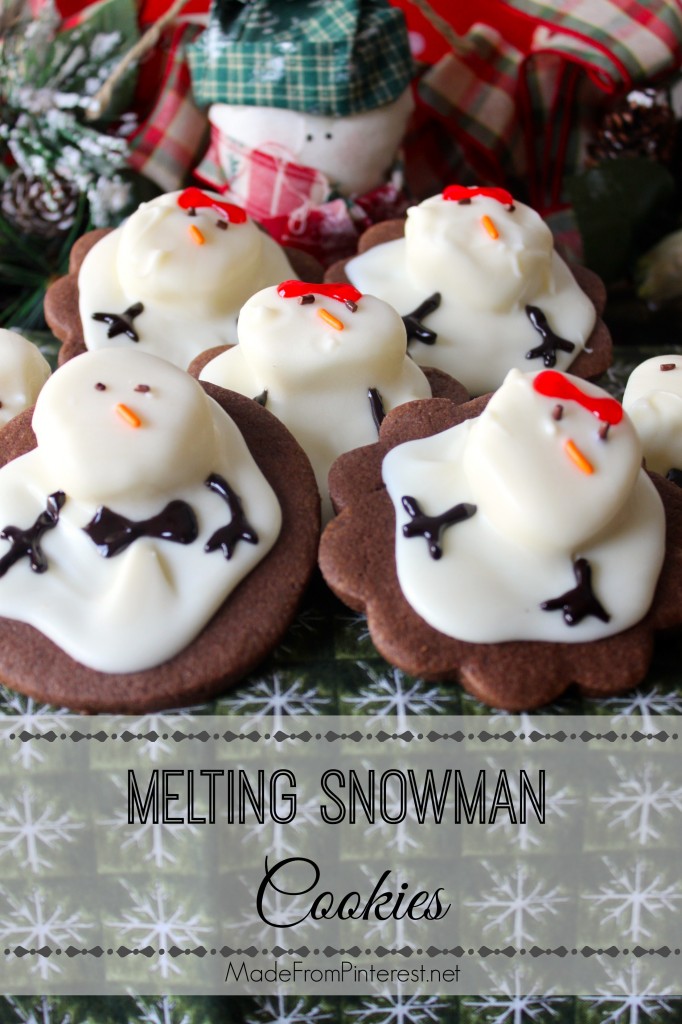 Melting Snowman Cookies at Made From Pinterest