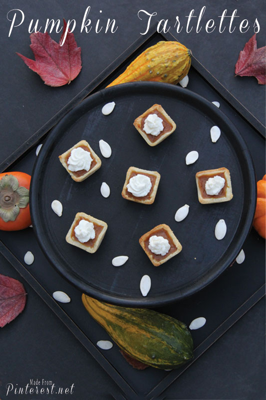 Pumpkin Tartelets - These litlte guys are our new favorite pumpkin treat! It's the cream cheese crust that puts the flavor OVER THE TOP! Pin now because you need to make these this year! #Recipe #Pumpkin #Pumpkin Recipe