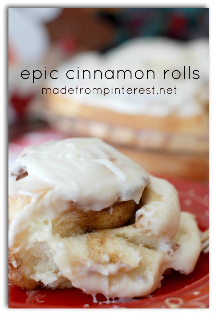 Warm, gooey and cinnamony! Epic Cinnamon Rolls madefrompinterest.net