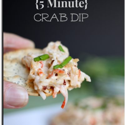 3 Ingredient {5 Minute} Crab Dip