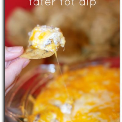 Loaded Baked Tater Tot Dip