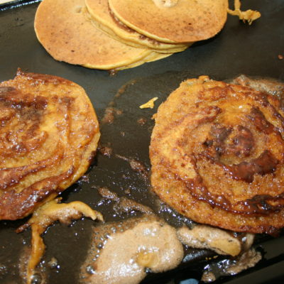 Pumpkin Cinnamon Swirl Pancakes