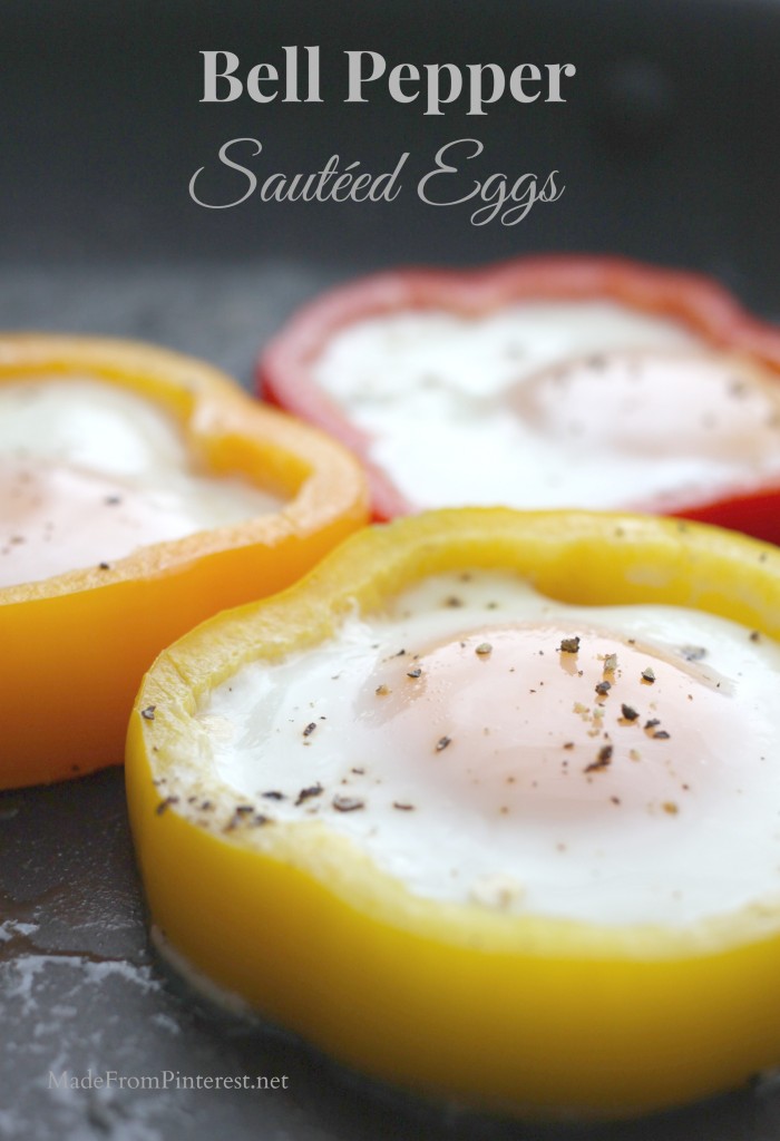 Bell Pepper Sautéed Eggs - Presentation, ease, and taste. These eggs have got it all.