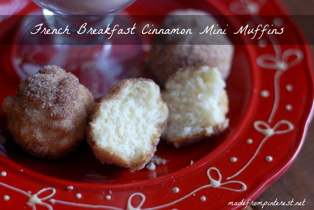 French Country Cinnamon Mini Muffins. Perfect to dunk in hot chocolate!